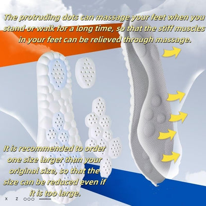 4D Cloud Insoles for Men and Women Super Soft Anti-Fatigue, Shock Absorption, Relieve Foot Pain