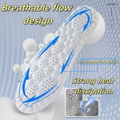 4D Cloud Insoles for Men and Women Super Soft Anti-Fatigue, Shock Absorption, Relieve Foot Pain