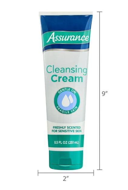 Assurance Cleansing Cream for Sensitive Skin, Gentle, Freshly Scented, 8.5 Fl Oz