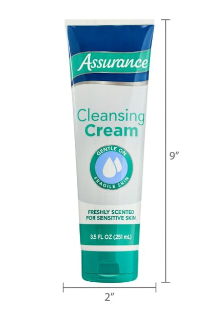 Assurance Cleansing Cream for Sensitive Skin, Gentle, Freshly Scented, 8.5 Fl Oz