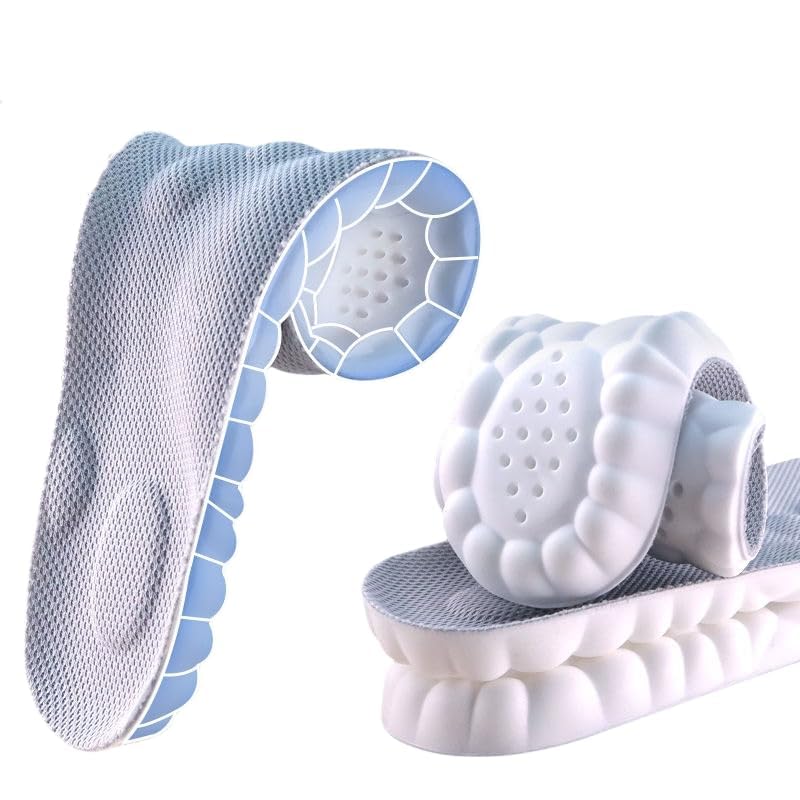 4D Cloud Insoles for Men and Women Super Soft Anti-Fatigue, Shock Absorption, Relieve Foot Pain
