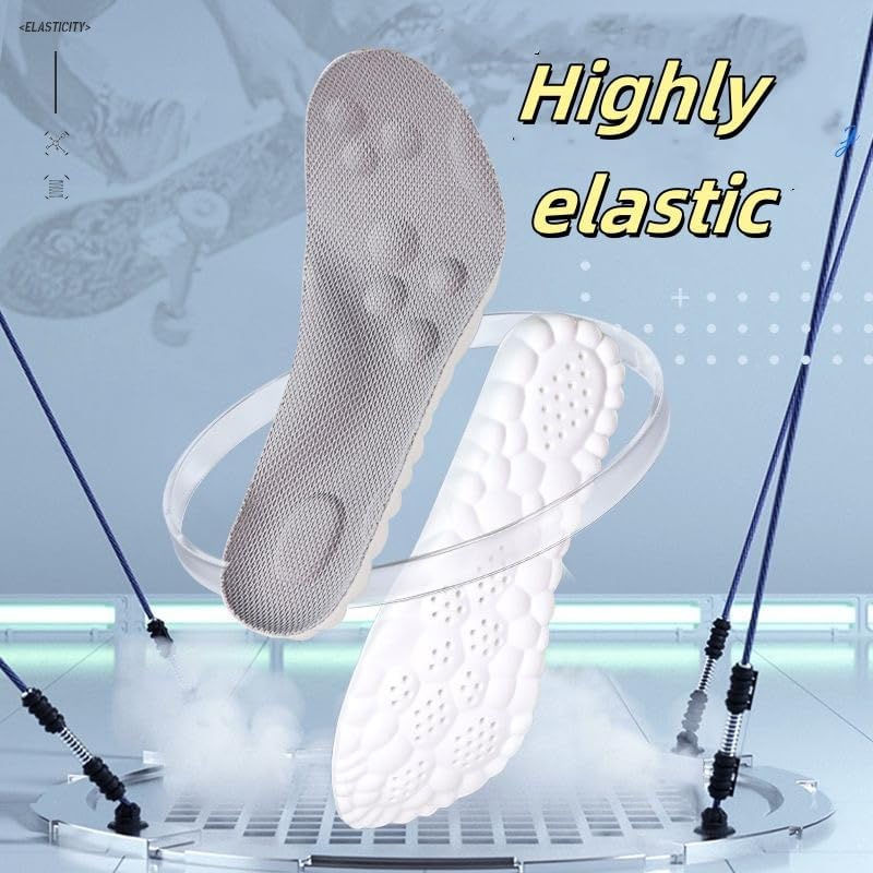 4D Cloud Insoles for Men and Women Super Soft Anti-Fatigue, Shock Absorption, Relieve Foot Pain