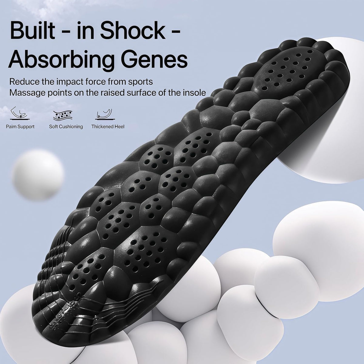 4D Cloud Insoles for Men and Women Super Soft Anti-Fatigue, Shock Absorption, Relieve Foot Pain