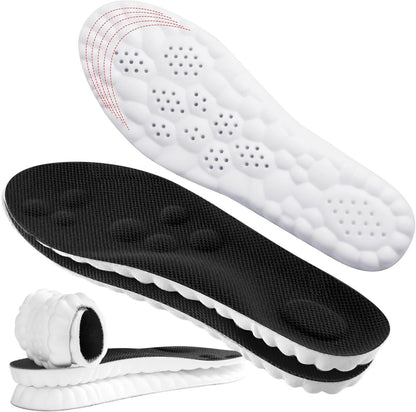 4D Cloud Insoles for Men and Women Super Soft Anti-Fatigue, Shock Absorption, Relieve Foot Pain