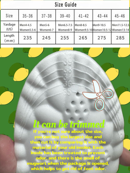 4D Cloud Insoles for Men and Women Super Soft Anti-Fatigue, Shock Absorption, Relieve Foot Pain