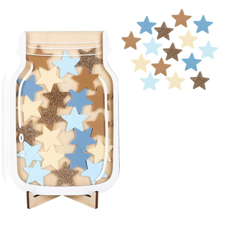 Magnetic Reward Jar, Classroom Reward Jar for Kids, Personalized Stars Reward Jar for Students Kids Behavior, Magnetic Reward Chart for Classroom Board Home