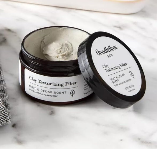 Goodfellow & Co Clay Texturizing Fiber, Mint & Cedar Scent, Hair Styling Pomade, 4 oz